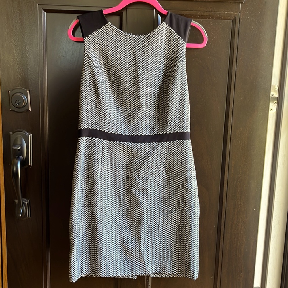 Banana Republic Wool Chevron Dress Size 8